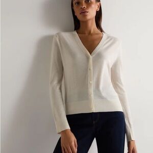 Theory Regal Wool V-neck Cardigan